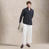 B.D. BAGGIES Camicia uomo in lino Bradford Nero