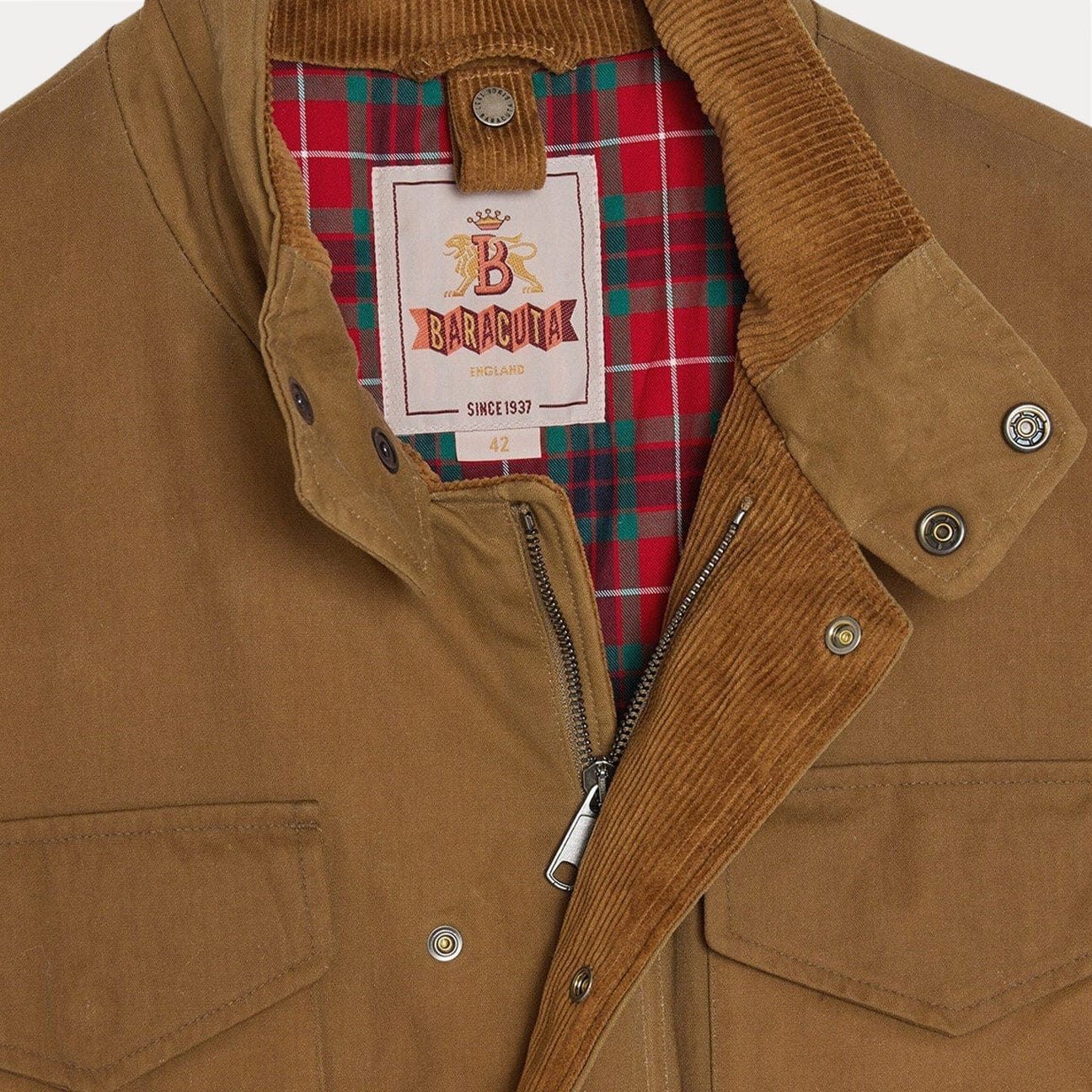 BARACUTA Giacca Field cerato Tan
