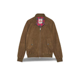 BARACUTA Giacca uomo in camoscio G9 Dark Olive