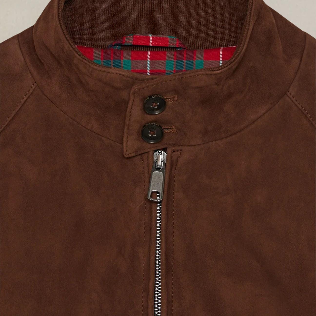 BARACUTA Giubbotto uomo G9 in pelle scamosciata Chocolate