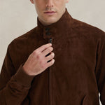 BARACUTA Giubbotto uomo G9 in pelle scamosciata Chocolate