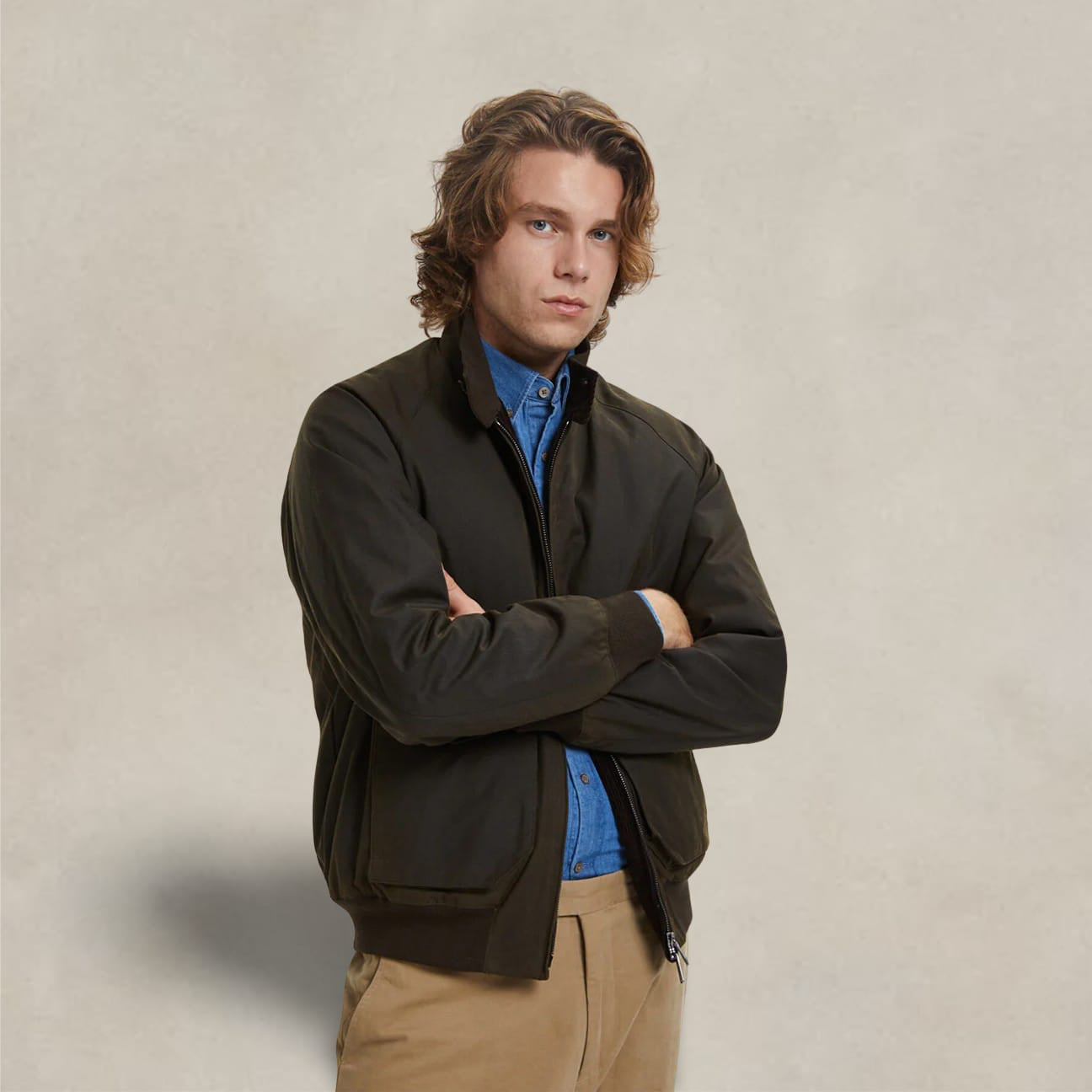 BARACUTA Giubbotto uomo G9 Waxed Deep Moss