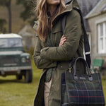 BARBOUR barrhill tartan tote bag
