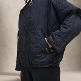 BARBOUR Bomber donna trapuntato Emlyn Nero