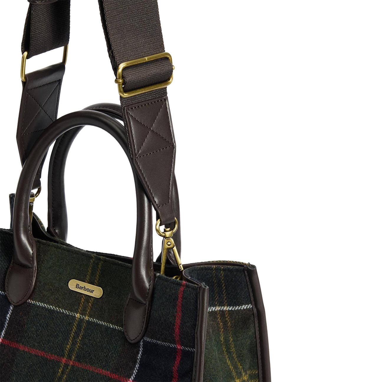 BARBOUR Borsa donna Barrhill in tartan Verde