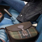 BARBOUR Borsa Whitley in Tartan e pelle