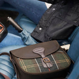 BARBOUR Borsa Whitley in Tartan e pelle