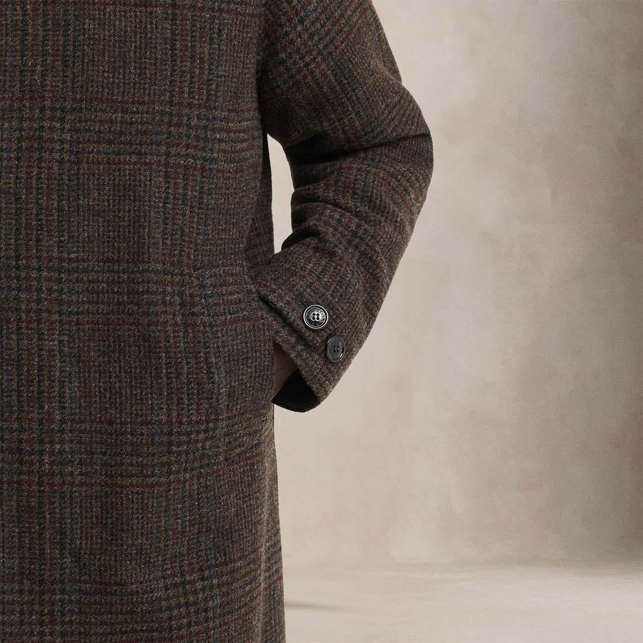 BARBOUR Cappotto uomo Lorden a quadri Marrone