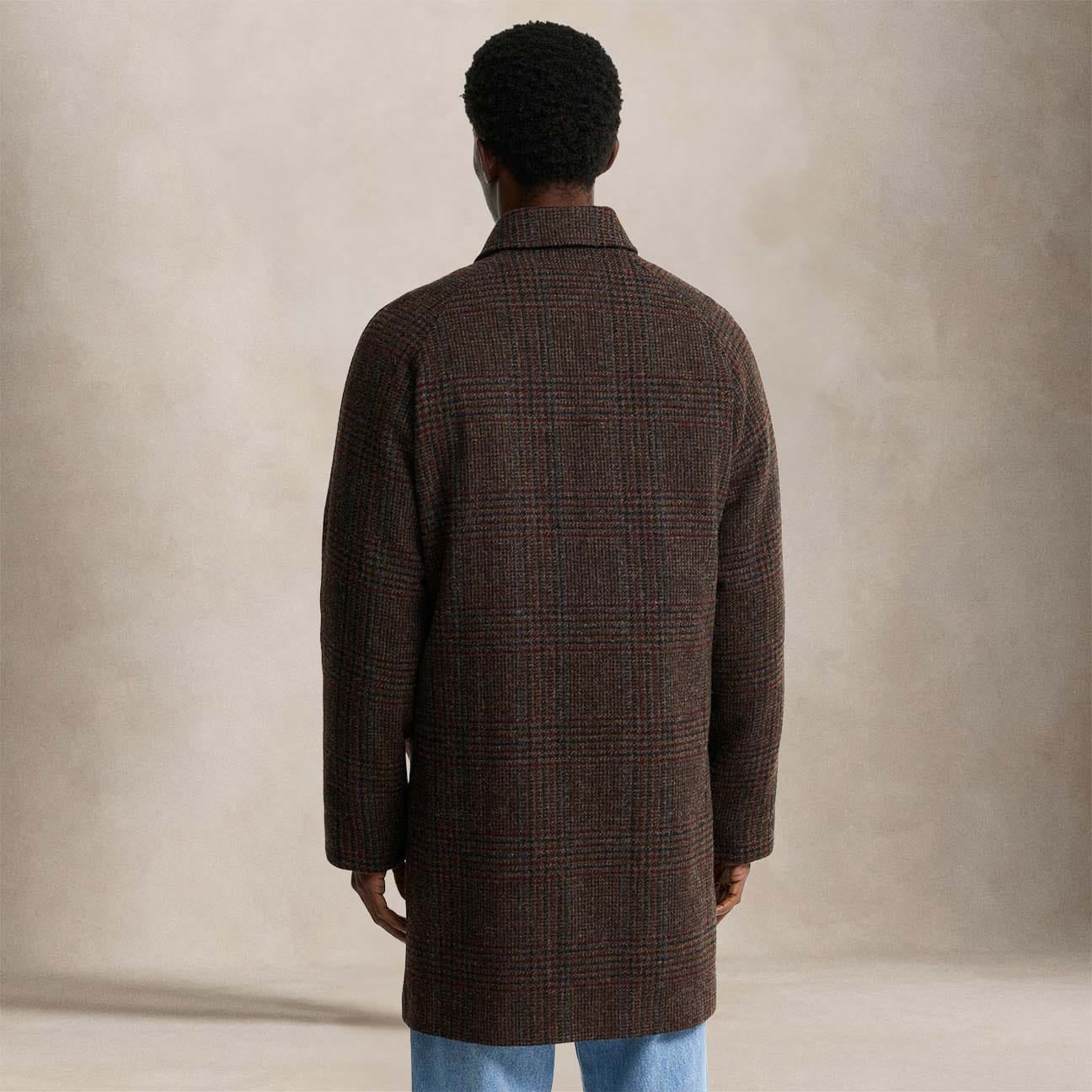 BARBOUR Cappotto uomo Lorden a quadri Marrone