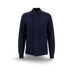 BARBOUR Cardigan uomo in lana Blue