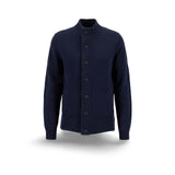 BARBOUR Cardigan uomo in lana Blue