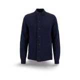 BARBOUR Cardigan uomo in lana Blue