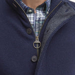 BARBOUR Cardigan uomo Patch Blue