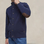 BARBOUR Cardigan uomo Patch Blue