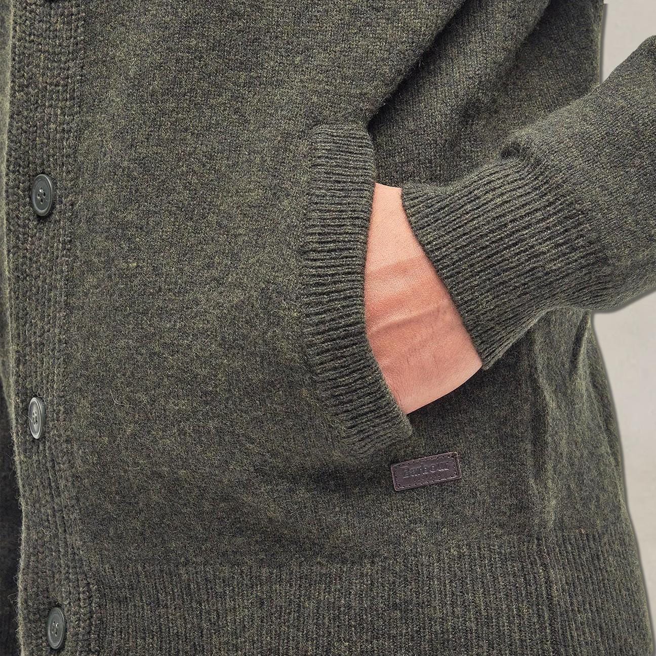 BARBOUR Cardigan uomo Patch Seaweed