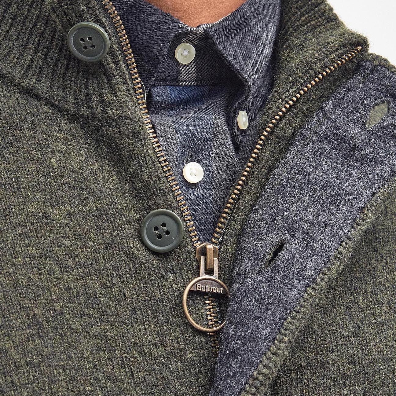 BARBOUR Cardigan uomo Patch Seaweed