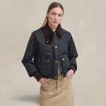 BARBOUR Giacca cerata donna Beadnell Crop Sage
