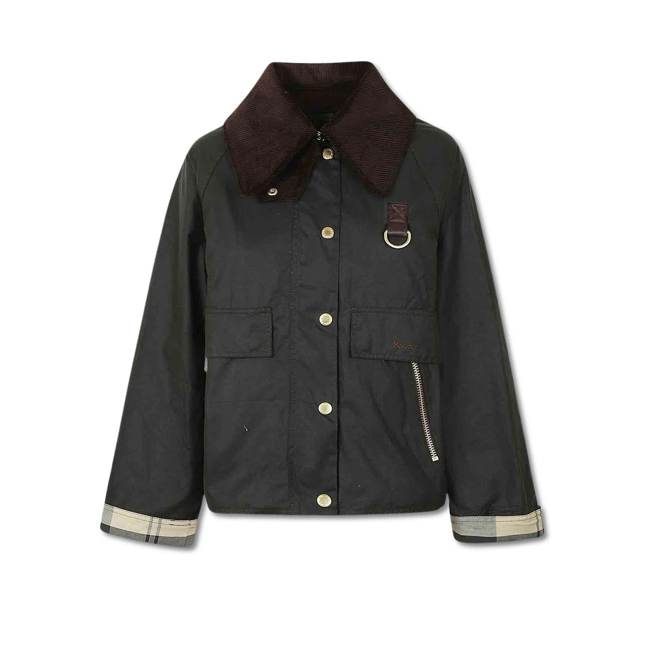 BARBOUR Giacca cerata donna Catton Wax Sage