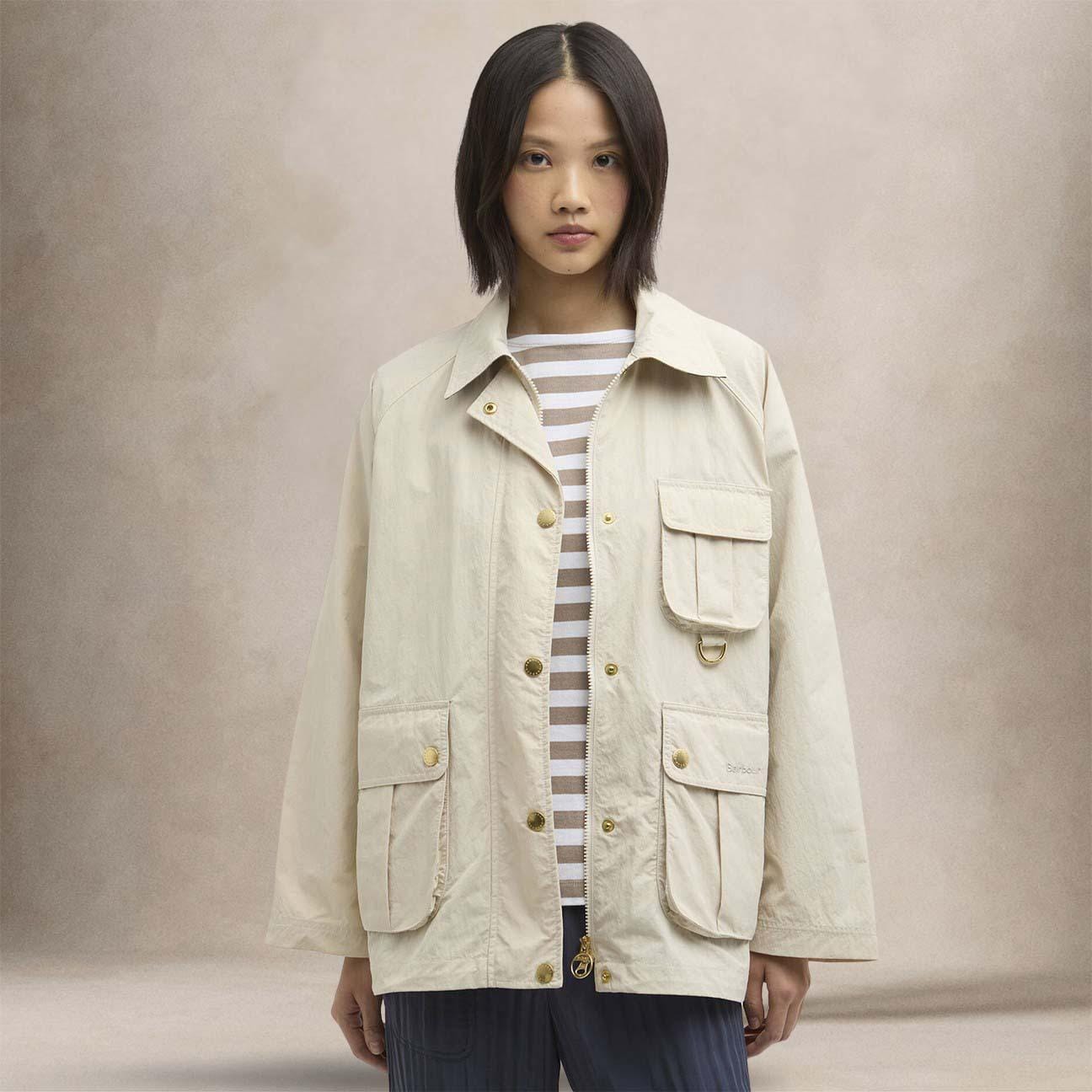 BARBOUR Giacca donna antipioggia Debbie Beige