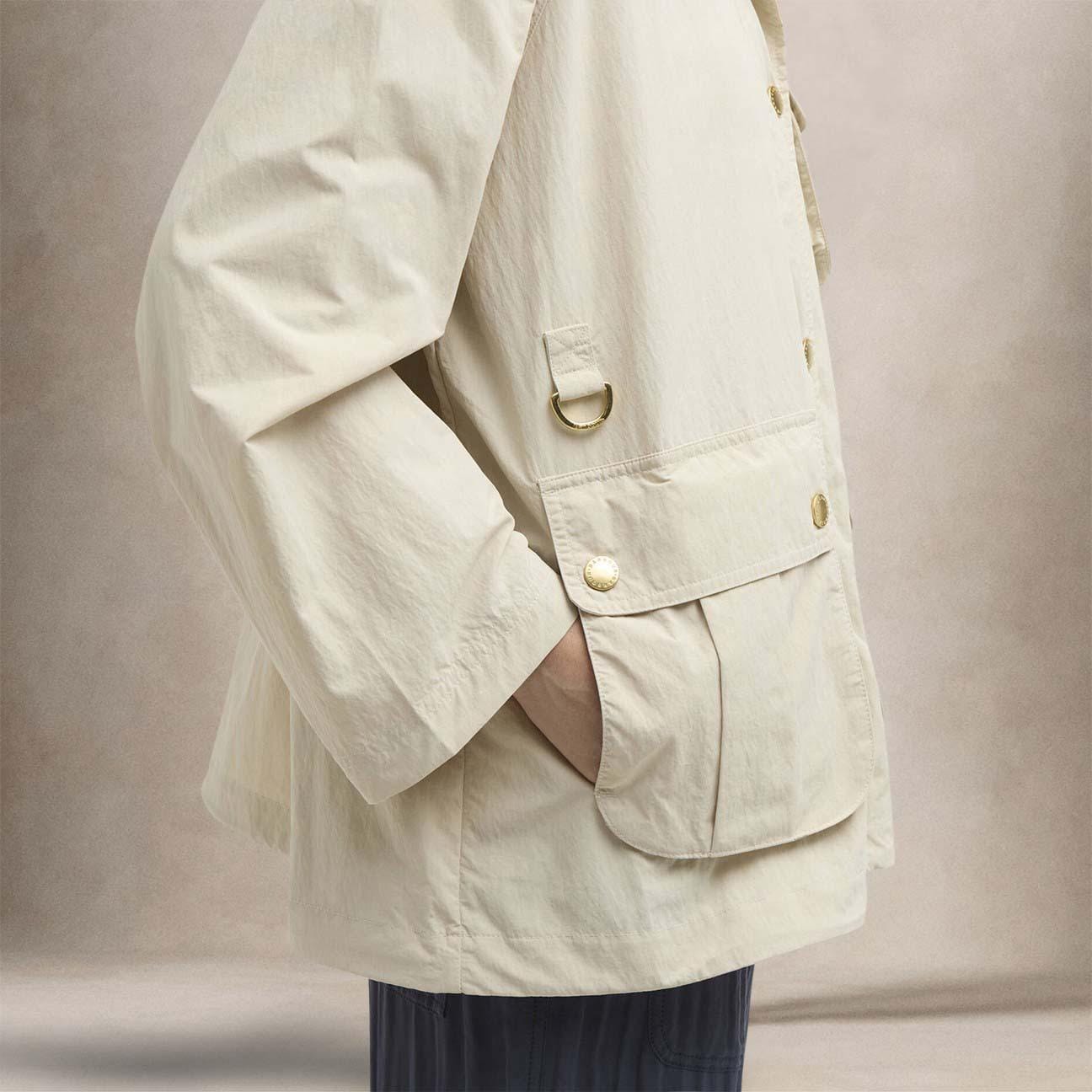 BARBOUR Giacca donna antipioggia Debbie Beige