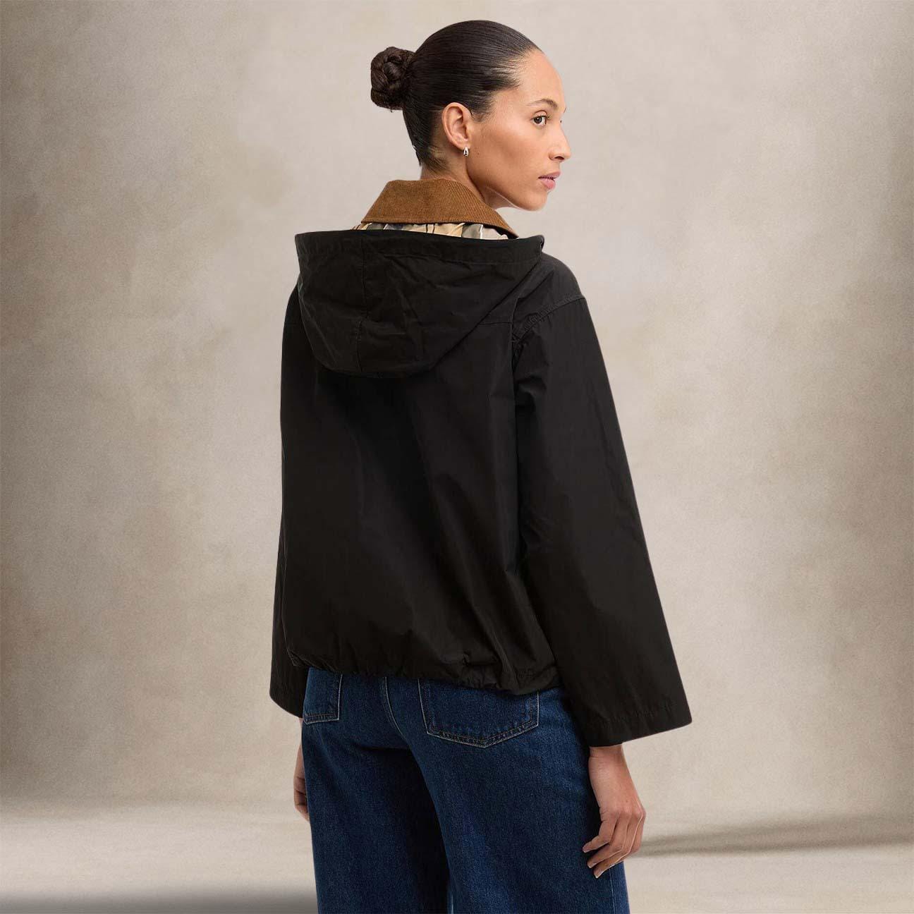 BARBOUR Giacca donna antipioggia Weaver Nero