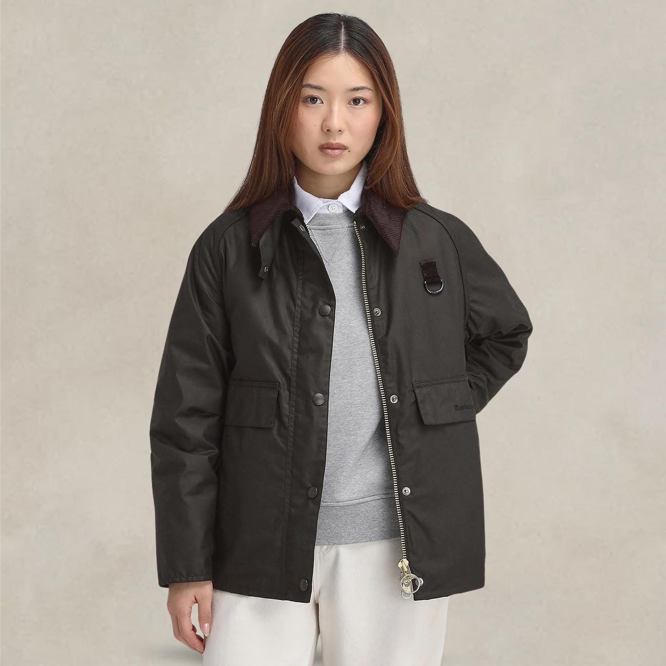 BARBOUR Giacca donna  Avon Spey Waxed Olive