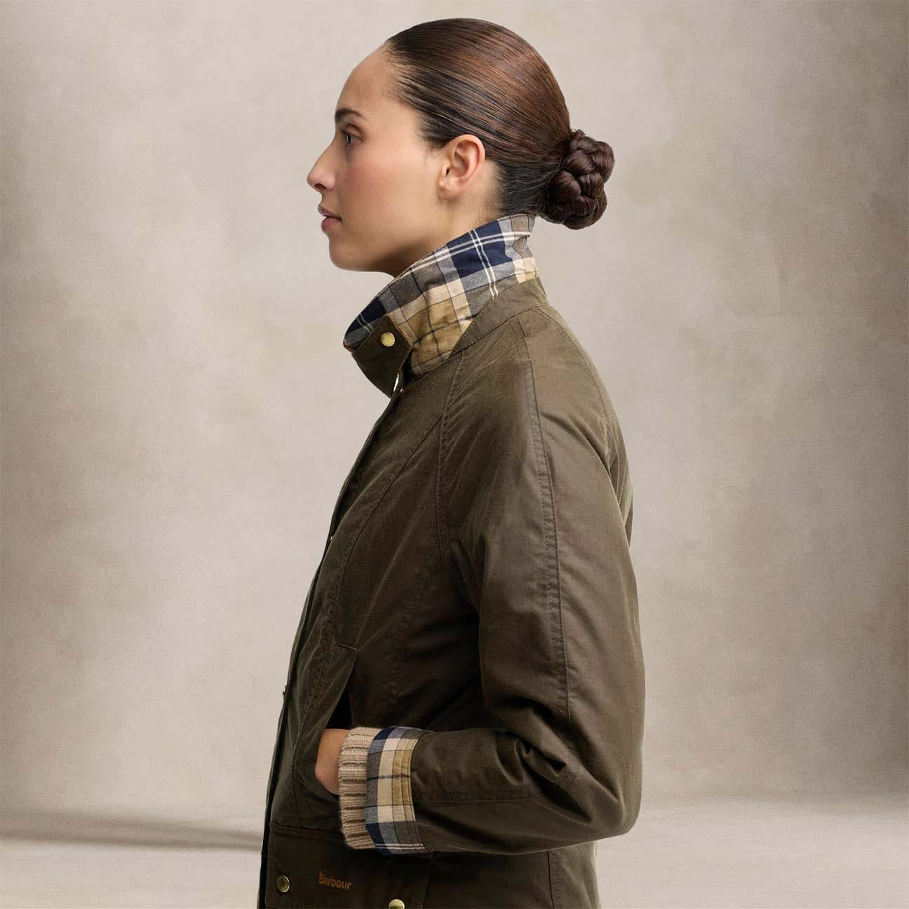 BARBOUR Giacca donna cerata Beadnells Icons Beech
