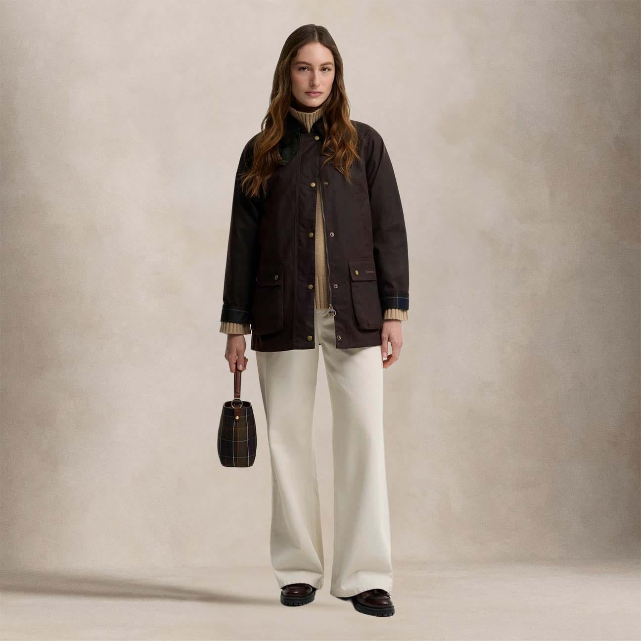 BARBOUR Giacca donna in cotone cerato Acorn Rustic