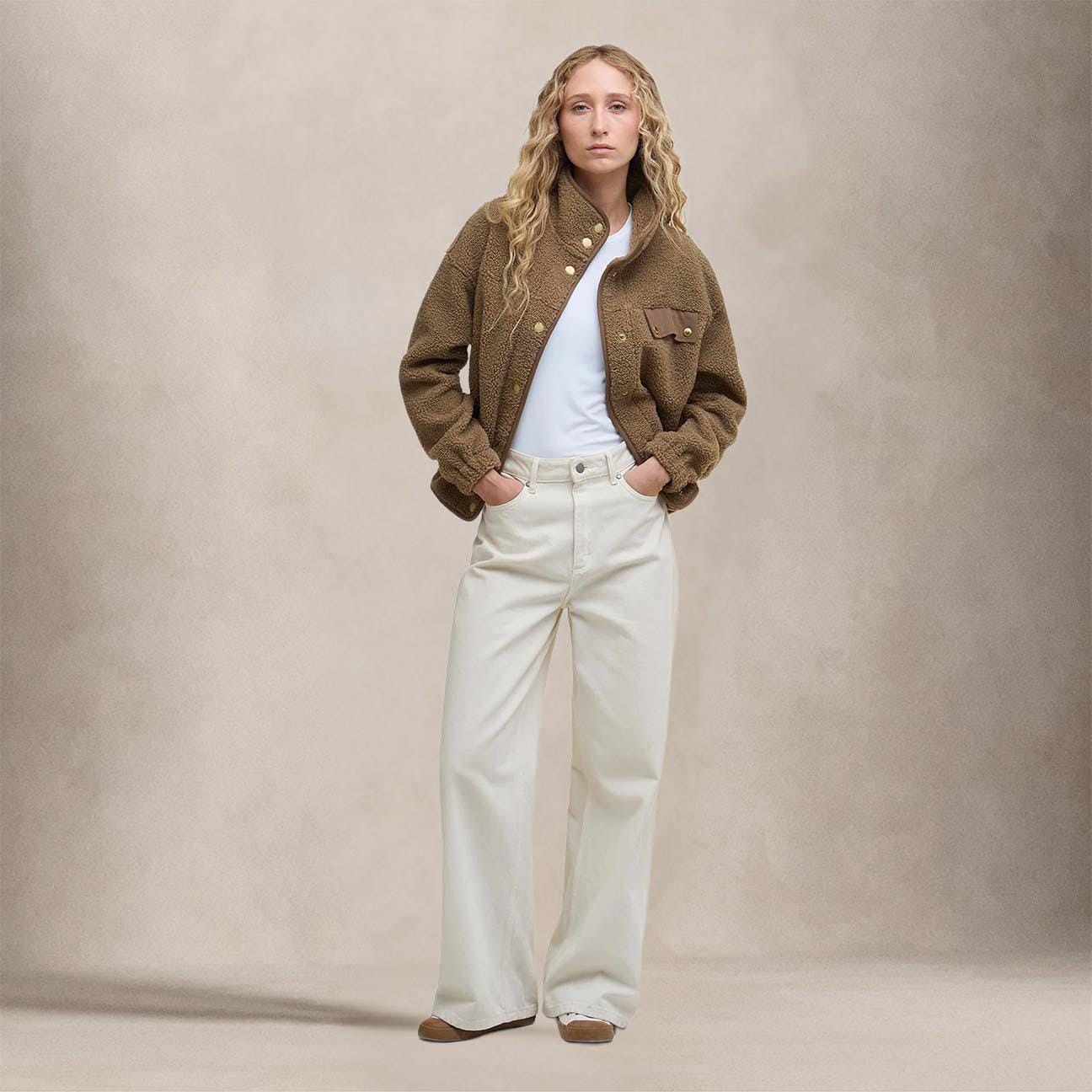 BARBOUR Giacca donna in pile Mabel Brown