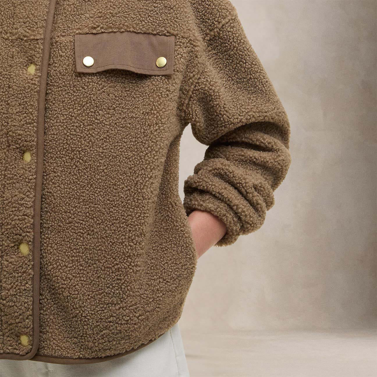 BARBOUR Giacca donna in pile Mabel Brown