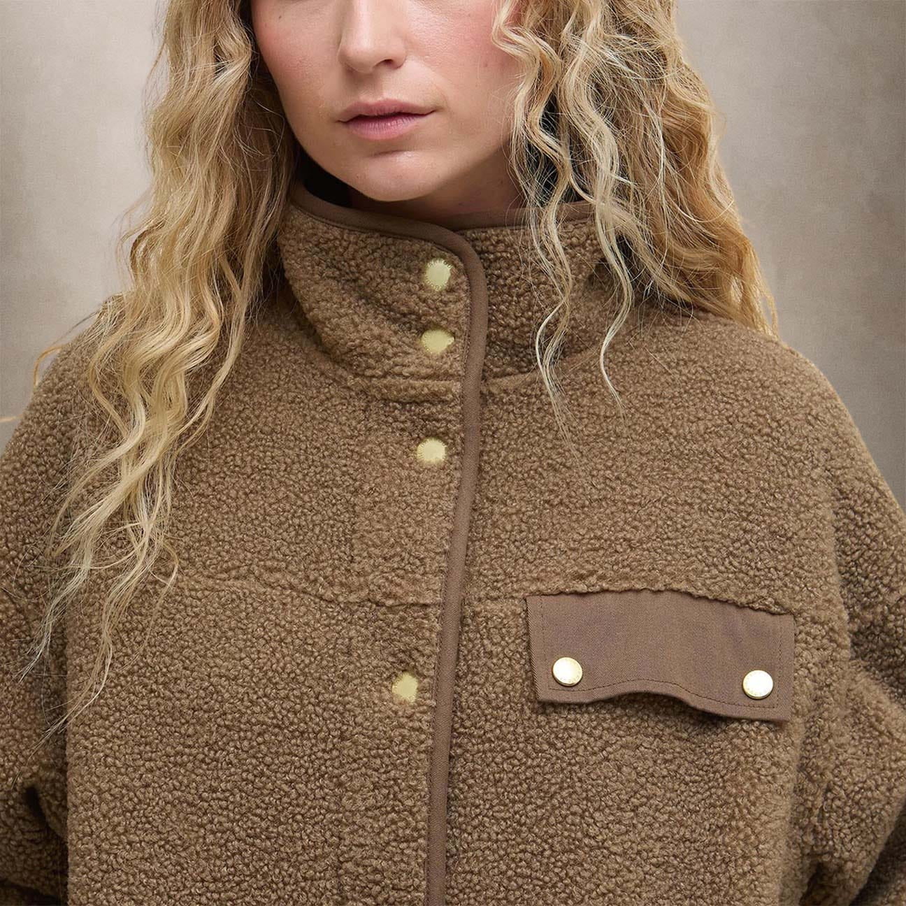 BARBOUR Giacca donna in pile Mabel Brown