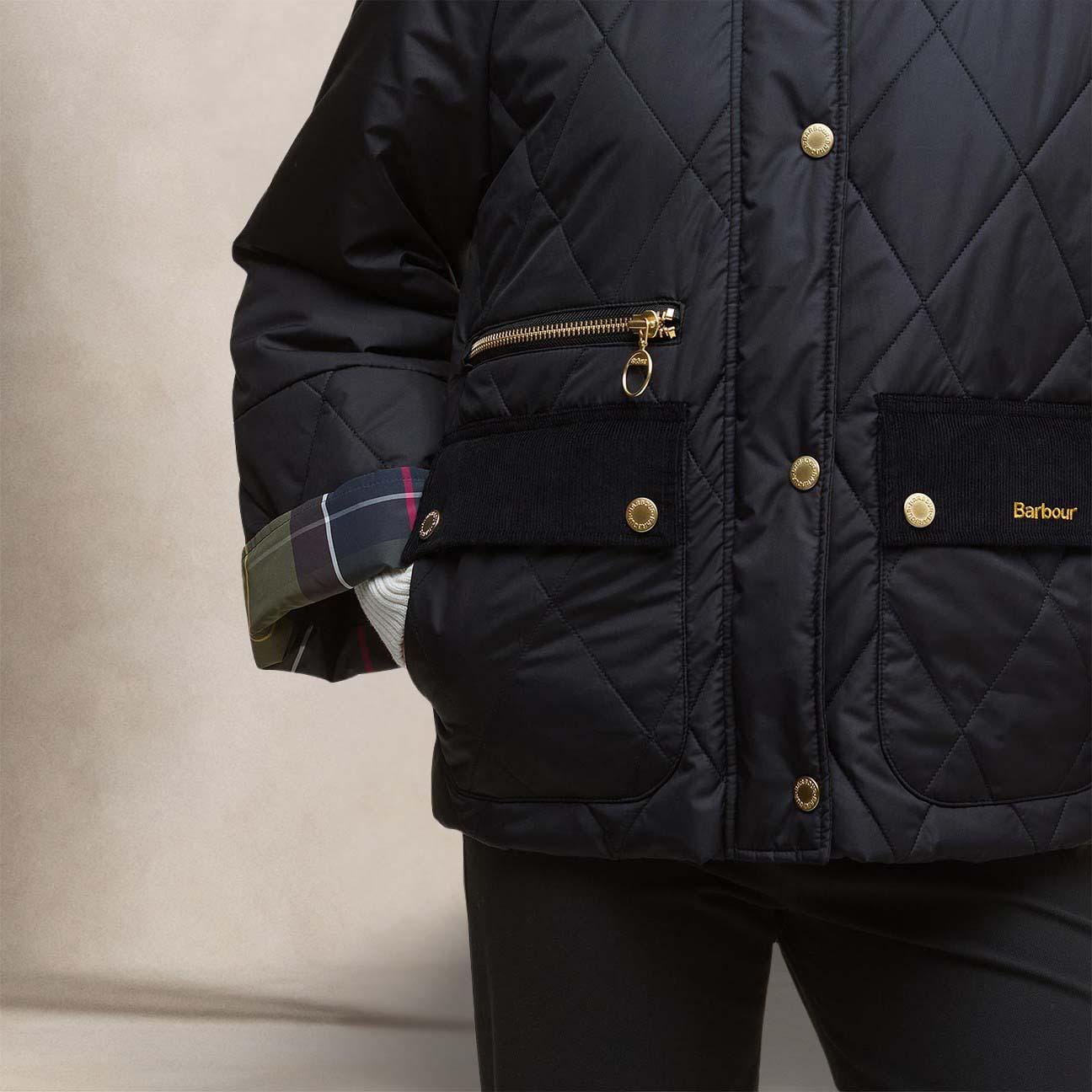 BARBOUR Giacca donna Martha Quilted Nero