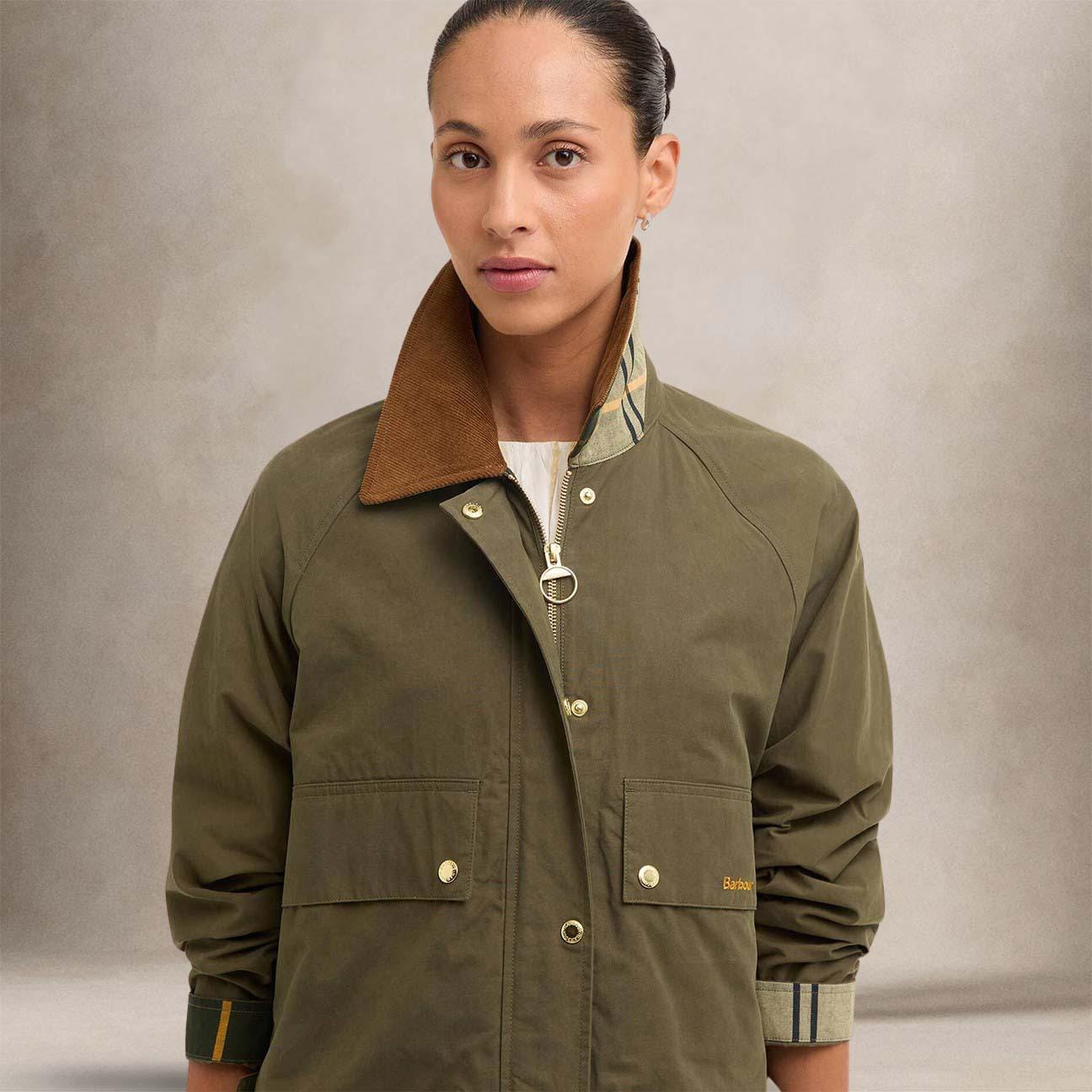BARBOUR Giacca donna Medland in cotone Olive