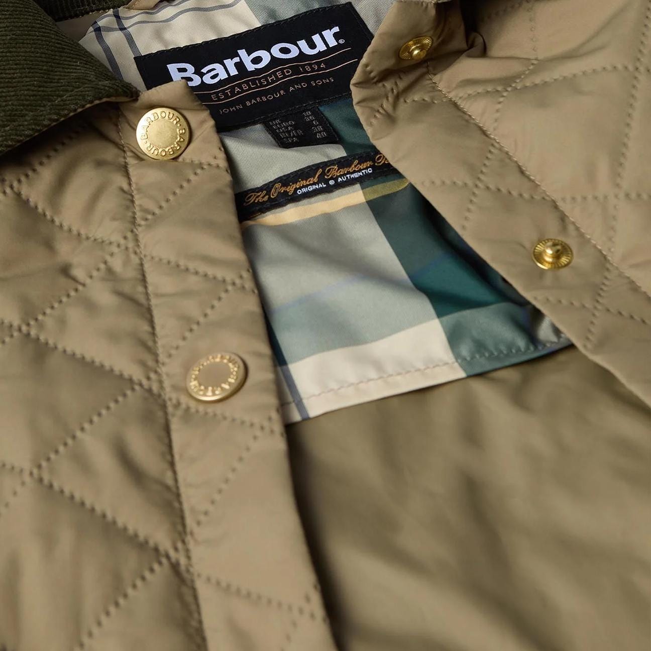 BARBOUR Giacca donna trapuntata Anise Verde