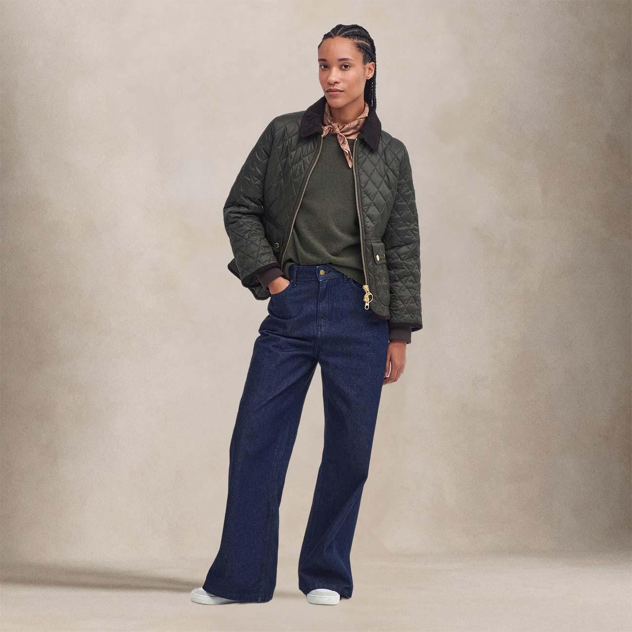 BARBOUR Giacca donna trapuntata Beadnell Sage