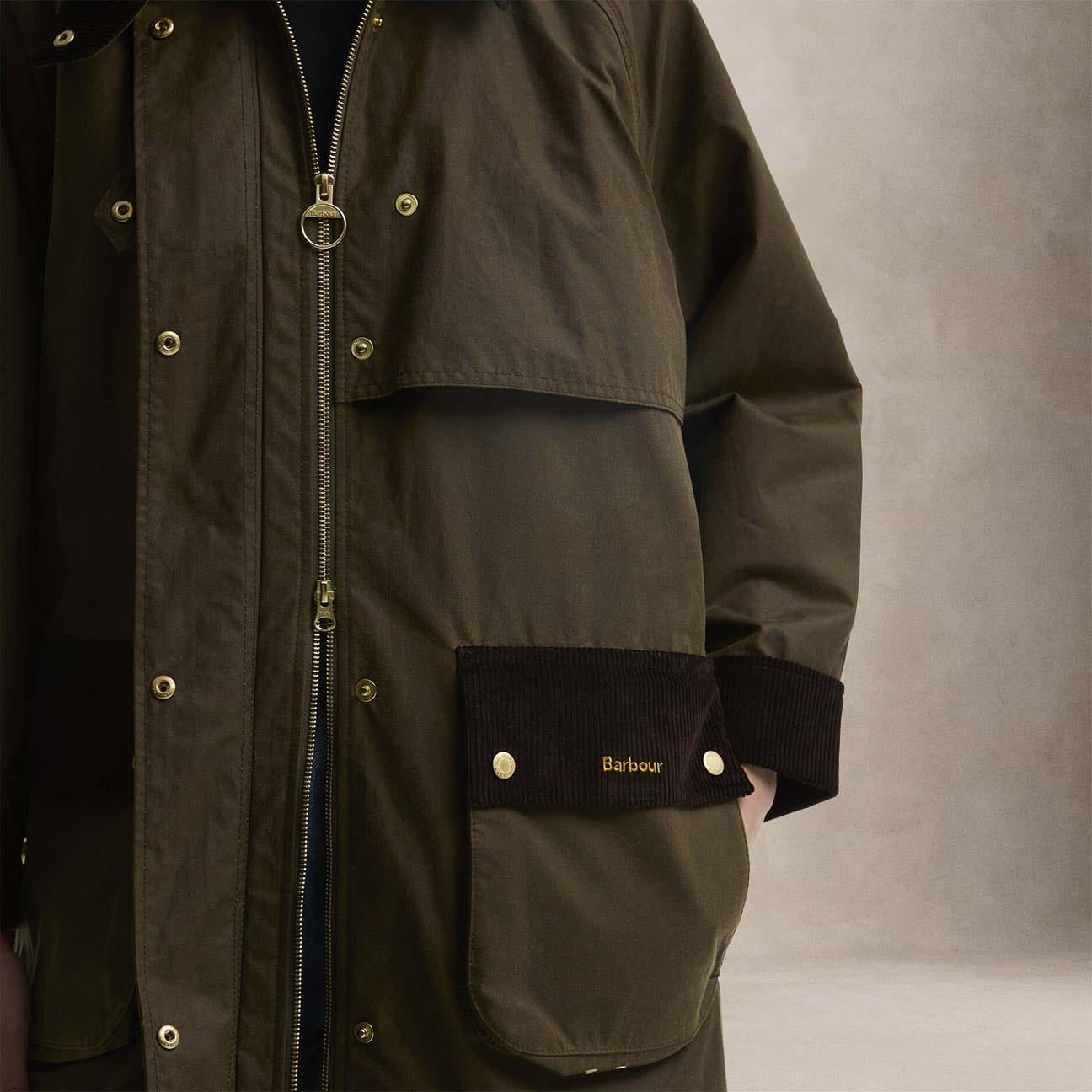 BARBOUR Giacca lunga donna Kirkless Sage