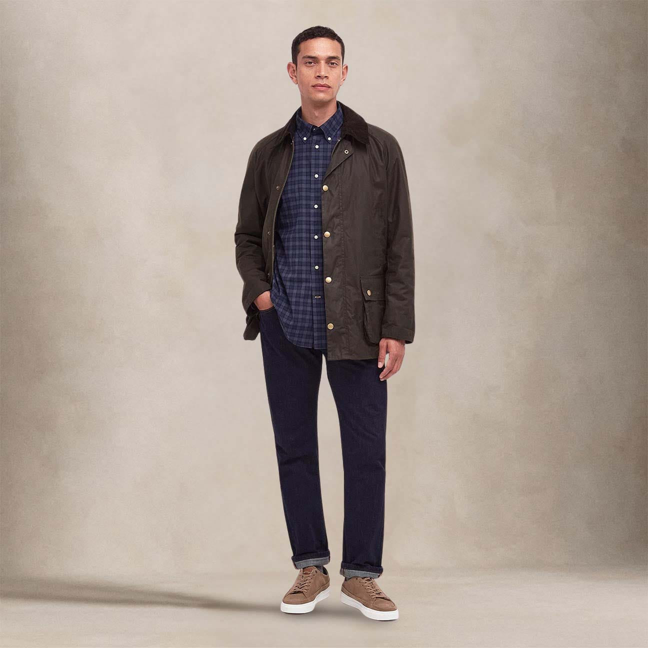 BARBOUR Giacca uomo cerata Ashby Olive
