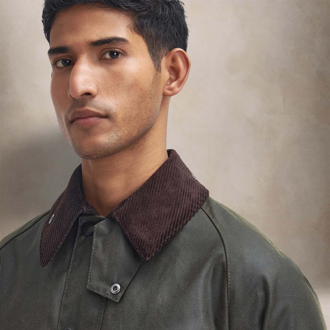 BARBOUR Giacca uomo cerata Bedale Archive Olive