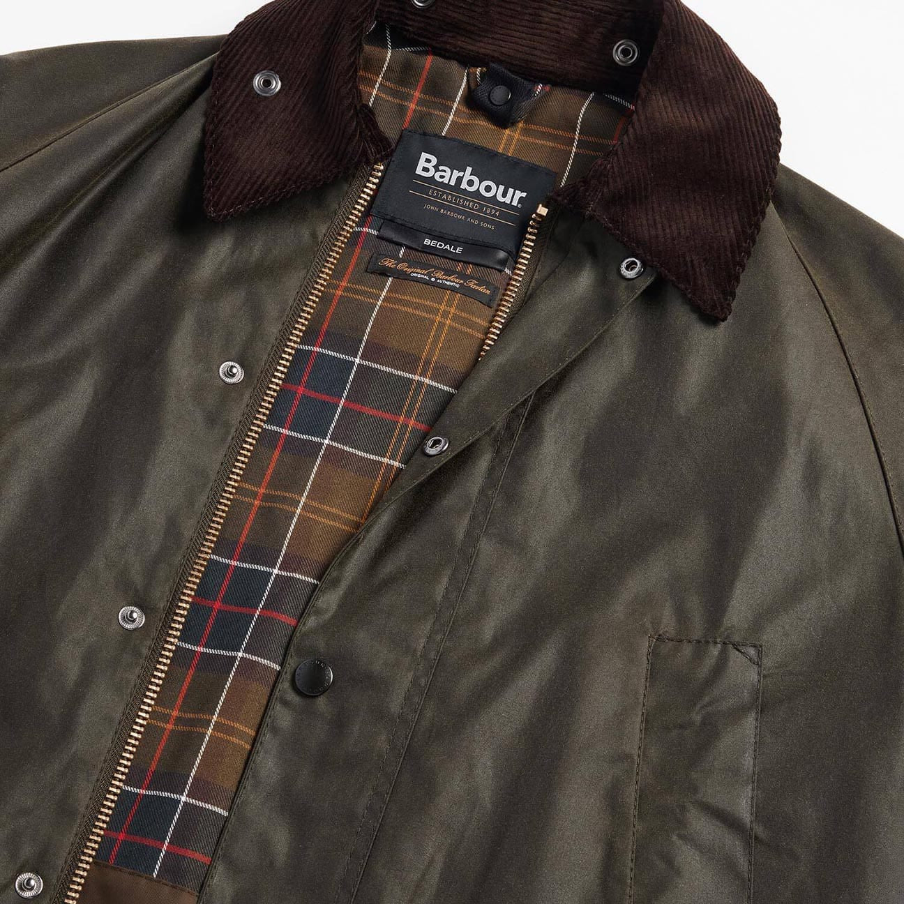 BARBOUR Giacca uomo cerata Bedale Archive Olive