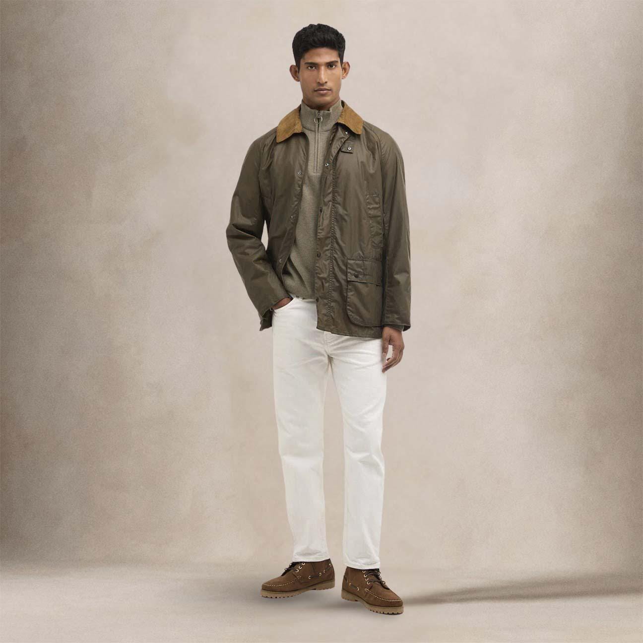 BARBOUR Giacca uomo cerata leggera Ashby Beech