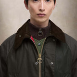 BARBOUR Giacca uomo cerata Patchwork Bedale oversize Sage