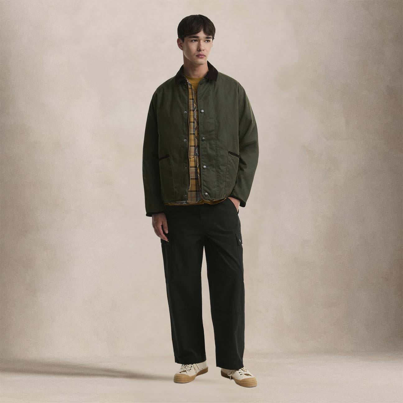 BARBOUR Giacca uomo Liddesdale Short Sage