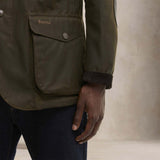 BARBOUR Giacca uomo Oleron in cotone cerato Olive