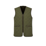 BARBOUR Gilet uomo Polarquilt con zip Olive