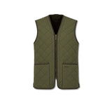 BARBOUR Gilet uomo Polarquilt con zip Olive