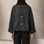 BARBOUR Giuibbotto donna Catton Wax Nero
