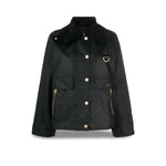BARBOUR Giuibbotto donna Catton Wax Nero