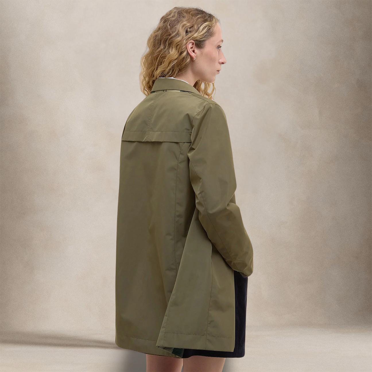 BARBOUR Impermeabile donna Babbity reversibile Verde