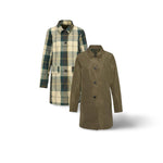 BARBOUR Impermeabile donna Babbity reversibile Verde