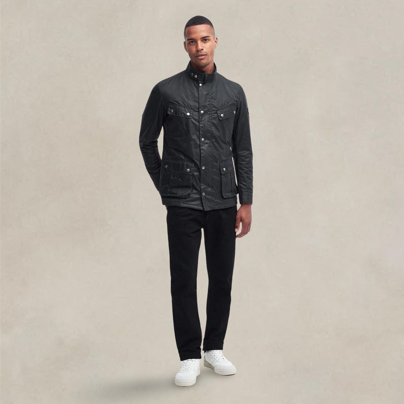 BARBOUR INTERNATIONAL Giacca uomo cerata Duke Sage